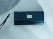 Markowy czarny portfel z zawieszką uchwytem  Kenneth Cole Reaction skó