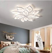 Nowoczesna lampa sufitowa LED ,forma liścia 12 głowic