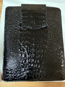 Pokrowiec na laptopa skórzany czarny (33x26,5 cm)