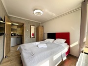 Łóżko hotelowe sypialnia