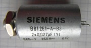 Kondensator SIEMENS 2x0,027uF 250V B 01 261-A-B3