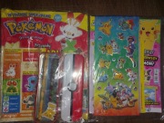Dwie gazetki Pokemon z dodatkami