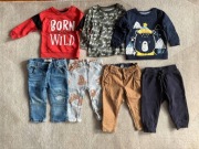 Zestaw ciuszków na jesień dla chłopca 74-80