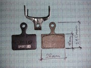 Klocki ŻYWICZNE pół-metal. K03S K05S GRX gravel 