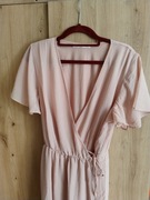 Sukienka maxi pudrowy róż, rozmiar M