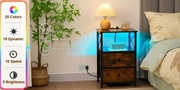Szafka nocna LED z funkcją ładowania telefonu 3 kolory 