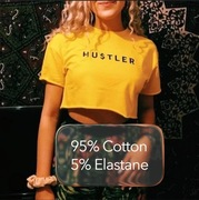 Bluza crop top marki Maniere de voir rozm S/36/8 żółta cropped unisex