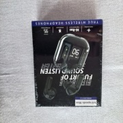 Słuchawki douszne Bluetooth 5,3 – przezroczyste Ultrapods Max- Black Clear