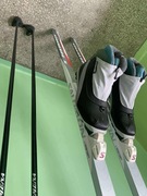 Komplet biegowy Salomon 183cm 52/47/50mm + buty Salomon R41,5 + kije