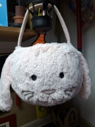 Koszyczek wielkanocny różowy duży na jajka