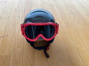 Dziecięcy kask narciarski z goglami - CEBE PLUMA TWINNY