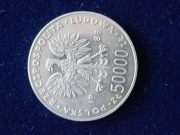 Srebrna moneta 50000 zl 1988r