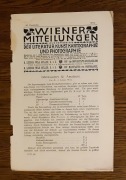 Wiedeńskie newsy z literatury sztuki kartografii fotografii - grudzień 1913