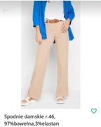 Spodnie damskie r.46, 97%bawełna,3%elastan