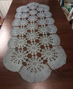 Serwetka obrus rękodzieło szara