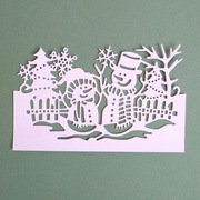 Scrapki Papierowe - Boże Narodzenie Panel Bałwanki.