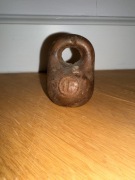 Odważnik stary antyk Kettlebell 409 g. Warszawa