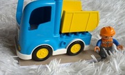 Lego Duplo ciężarówka - wywrotka i figurka robotnik