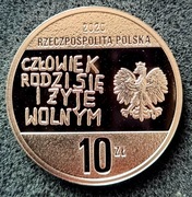 10 zł 2020 r 40 Rocznica NSZZ Solidarność