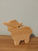 Drewniana figurka "owieczka"