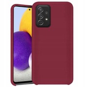 Plecki Etui Matt Case Silicone do Samsung Galaxy A72 4G / 5G bordowy