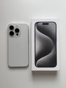 iPhone 15 pro White Titanium (biały) 128 GB / + etui i szkło / Apple
