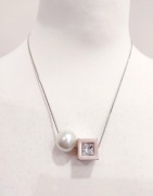 elegancki naszyjnik – minimalistyczny srebrny