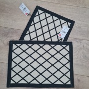 SINSAY mata podkładka czarno beżowa komplet 2 sztuki 30x45 cm Nowe 