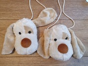 Pieski 2 torebki zabawka maskotka komplet