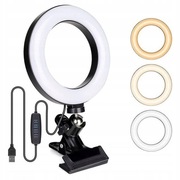 Lampa Pierścieniowa LED z klipsem montażowym