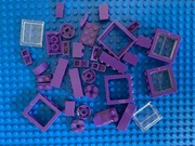 LEGO - Mix fioletowych klocków.