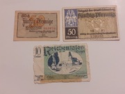 Zestaw  3 notgeld Niemcy 