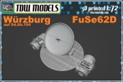 Wurzburg Radar FuSe62D - Druk 3D - 1:72