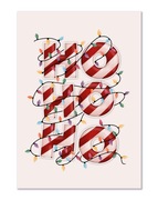 Kartka świąteczna, kartka okolicznościowa - napis ho ho ho