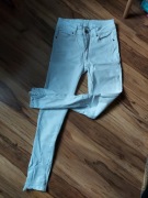 Spodnie białe  jeans r.S