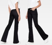 spodnie G-STAR LYNN ZIP HIGH FLARE D00448.D003.89 W26 L32