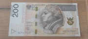 Banknot 200 zł seria DZ 7417547 Stan UNC 