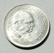 5 szyling korona 1965 Churchill  Średnica: 38 mm ; waga: 28 gram Stan !!!