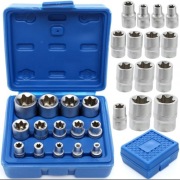 Zestaw Nasadek E-TORX E4-E24 CrV 14 el. + ETUI