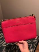 Torebka Brooklyn Ralph Lauren torebka na ramię róż fuksja 