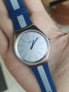 Zegarek swatch irony srebrny szkło mineralne