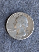 USA 25 centów quater dollar 1964 D srebro AG