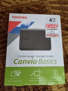 Dysk Toshiba Canvio Basics 4TB HDD 2.5" - Fabryczne Folie Nieotwierany Nowy