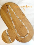 Choker Daisy – Naszyjnik z masą perłową i koralikami TOHO | Rękodzieło