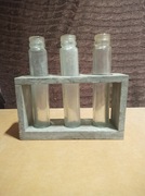 Stojak wazon do rozmnażania roślin  3 fiolki