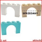 LEGO 6182 ŁUK mostek 1x4x2 biały średni lazurowy piaskowy/Tan - 1 szt
