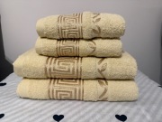 Komplet ręczników kąpielowych 4 sztuka bawełna 