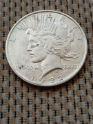 USA, Srebro, Dolar Pokoju-1922r.