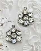 Glamour klipsy kryształy kryształki Fashion Jewelry Modna Biżuteria modne