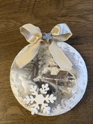 Bombka medalion 10 cm Boże Narodzenie